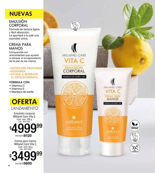 Vita C Emulsión corporal | Crema para manos
