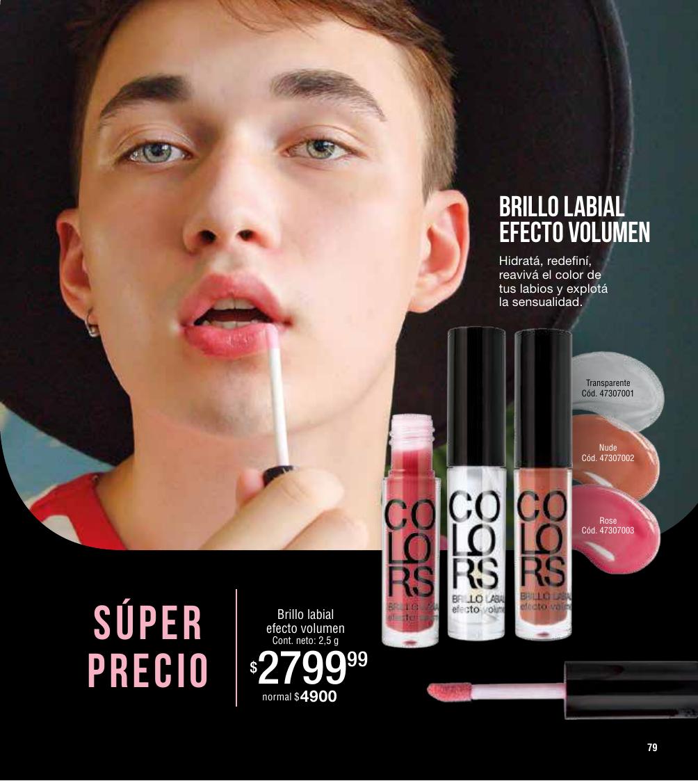 Brillo labial efecto volumen
