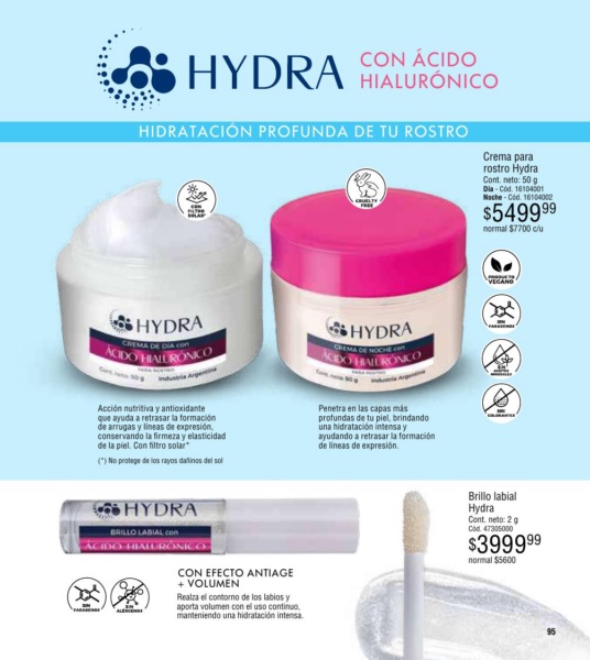 Hydra Cremas para Rostro | Brillo labial