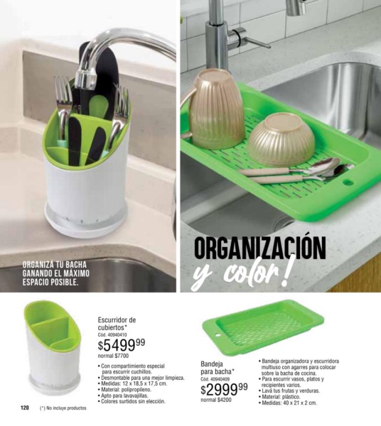 Escurridor de cubiertos | Bandeja para bacha