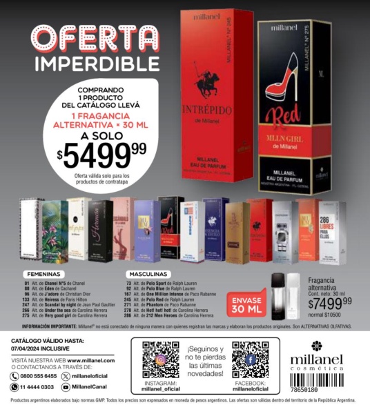 Alternativas de 30ml oferta